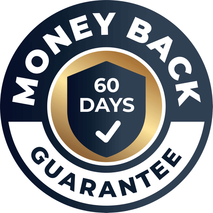 KeraFirm Pro 60 day money back guarantee badge